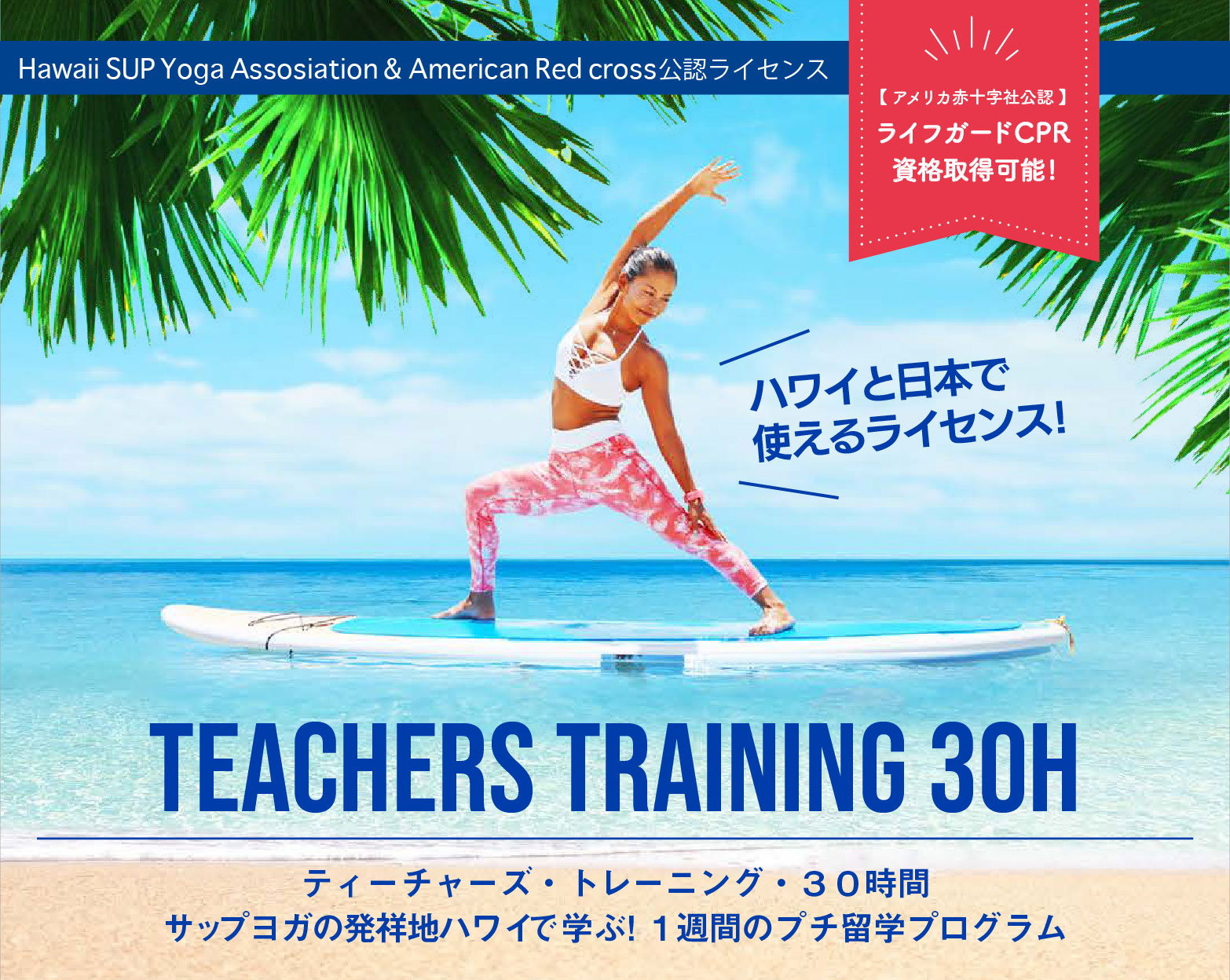 Hawaii Sup Yoga Association認定 Sup Yogaティーチャー トレーニング30h Kapalili Hawai カパリリ ハワイ