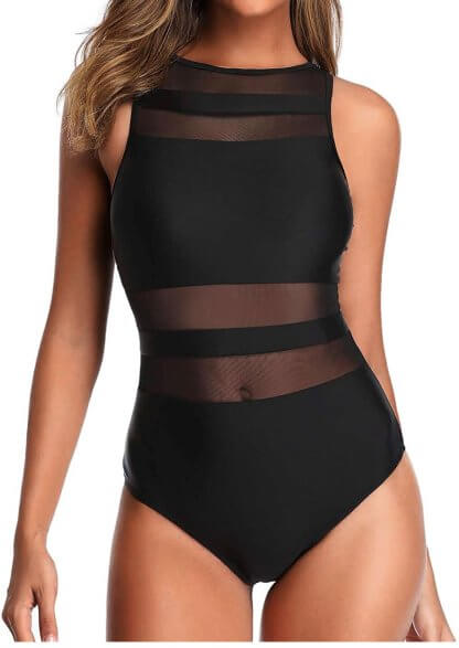 High Neck One Piece - Front